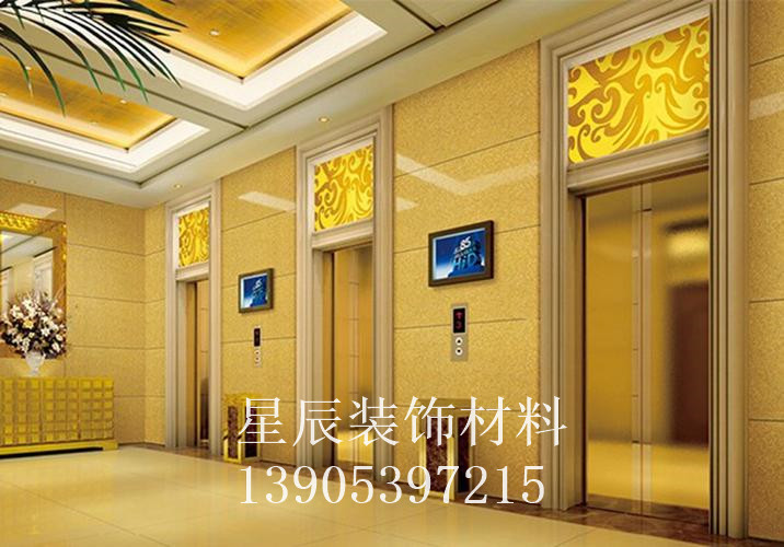 常德市不锈钢电梯门套仿大理石电梯门套 - 方案